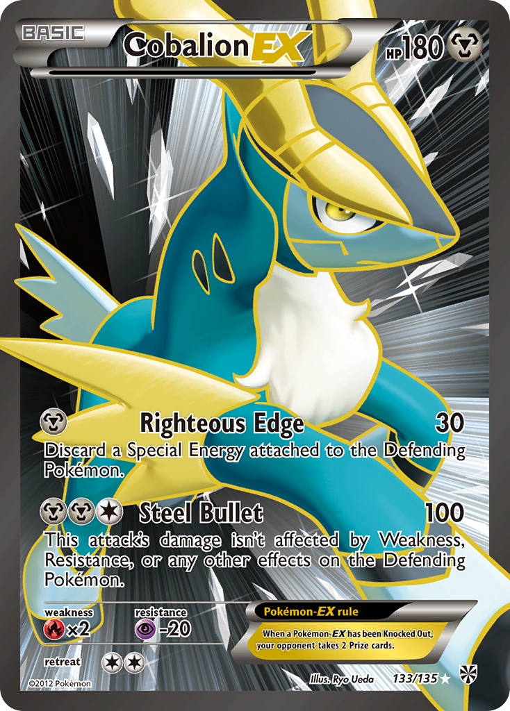 Cobalion EX (133/135) [Black & White: Plasma Storm] | Eastridge Sports Cards & Games