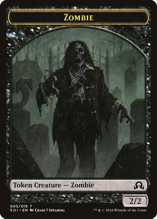 Zombie Token [Shadows over Innistrad Tokens] | Eastridge Sports Cards & Games
