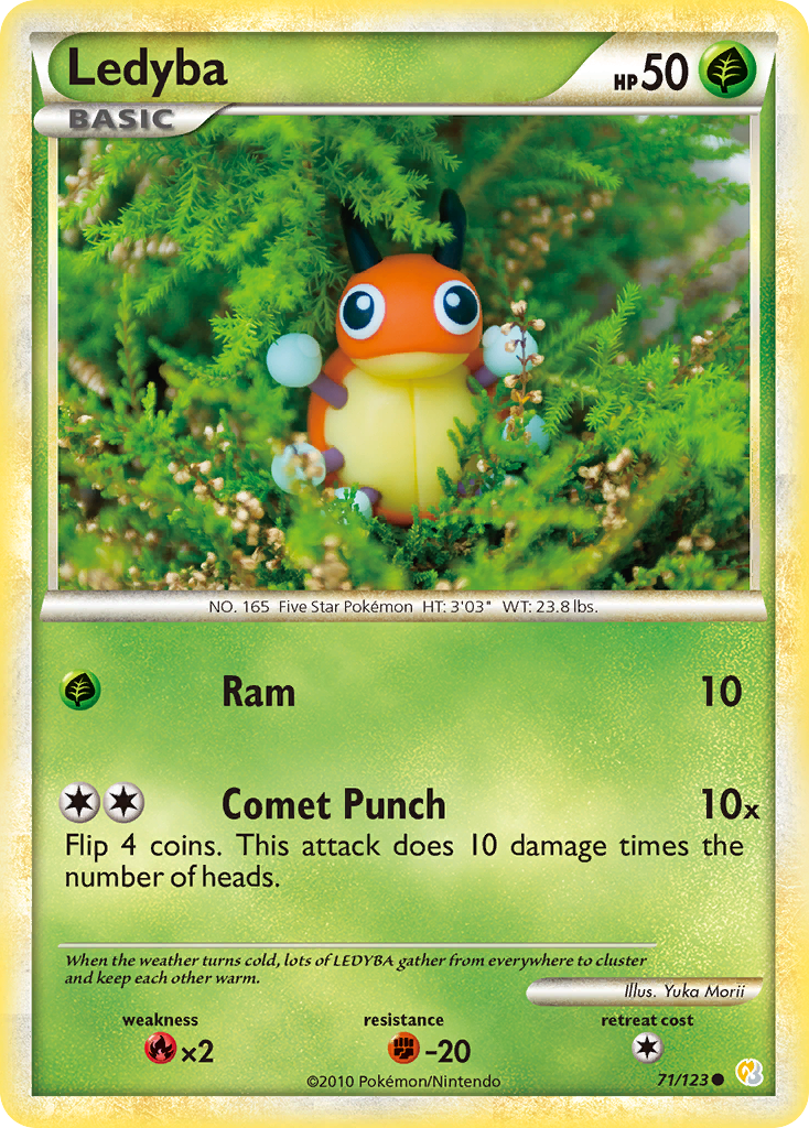 Ledyba (71/123) [HeartGold & SoulSilver: Base Set] | Eastridge Sports Cards & Games