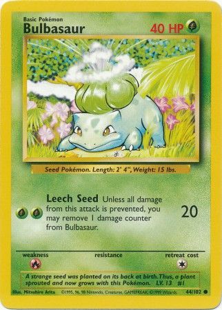 Bulbasaur (44/102) [Base Set Unlimited] | Eastridge Sports Cards & Games