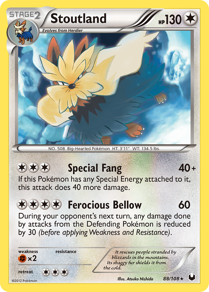Stoutland (88/108) [Black & White: Dark Explorers] | Eastridge Sports Cards & Games