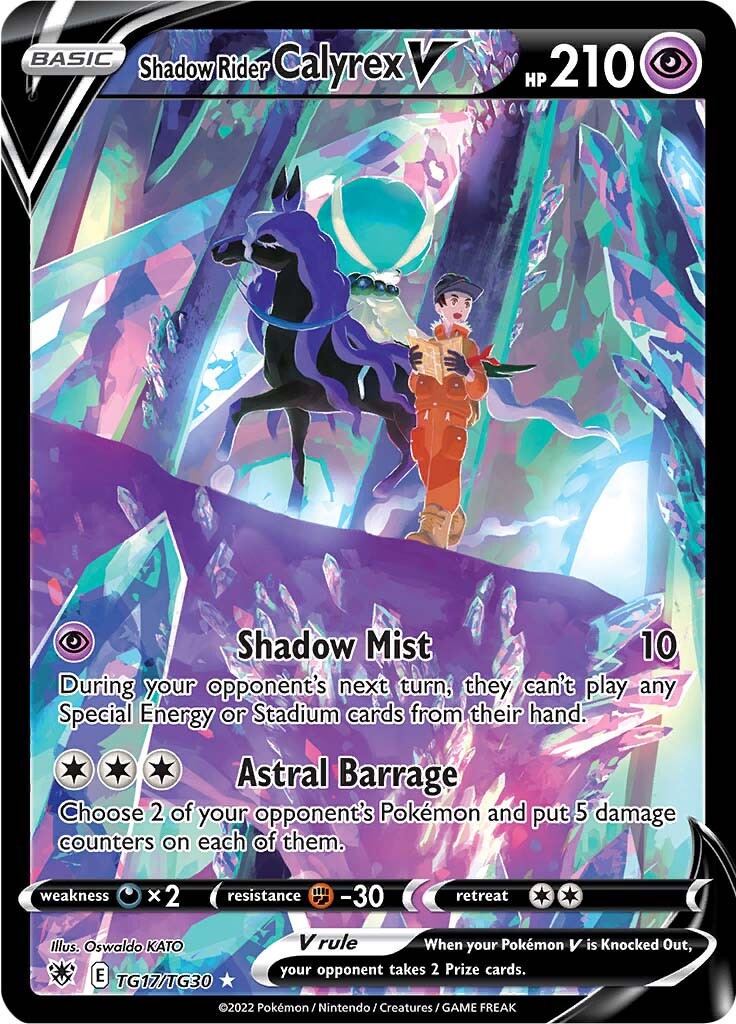 Shadow Rider Calyrex V (TG17/TG30) [Sword & Shield: Astral Radiance] | Eastridge Sports Cards & Games