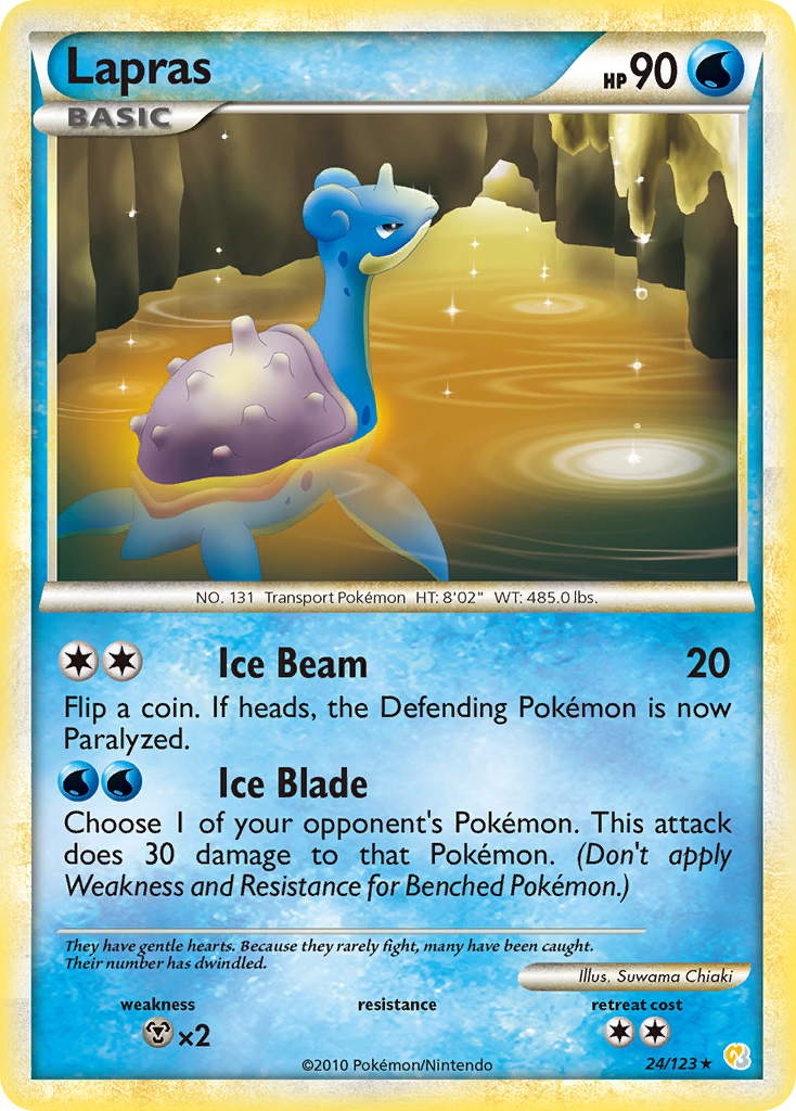 Lapras (24/123) [HeartGold & SoulSilver: Base Set] | Eastridge Sports Cards & Games