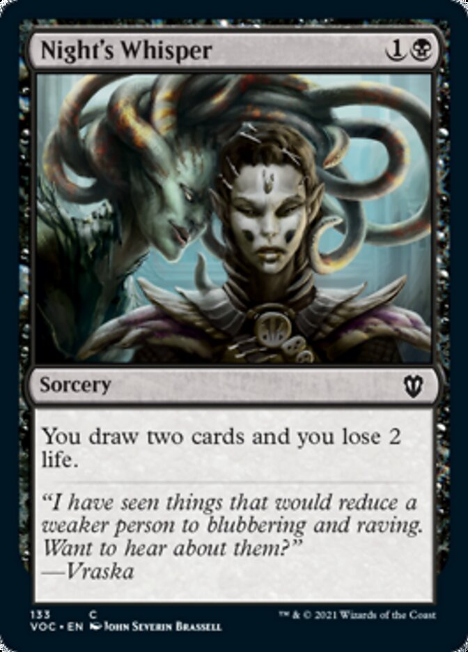 Night's Whisper [Innistrad: Crimson Vow Commander] | Eastridge Sports Cards & Games