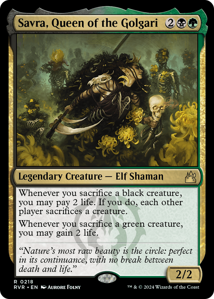 Savra, Queen of the Golgari [Ravnica Remastered] | Eastridge Sports Cards & Games