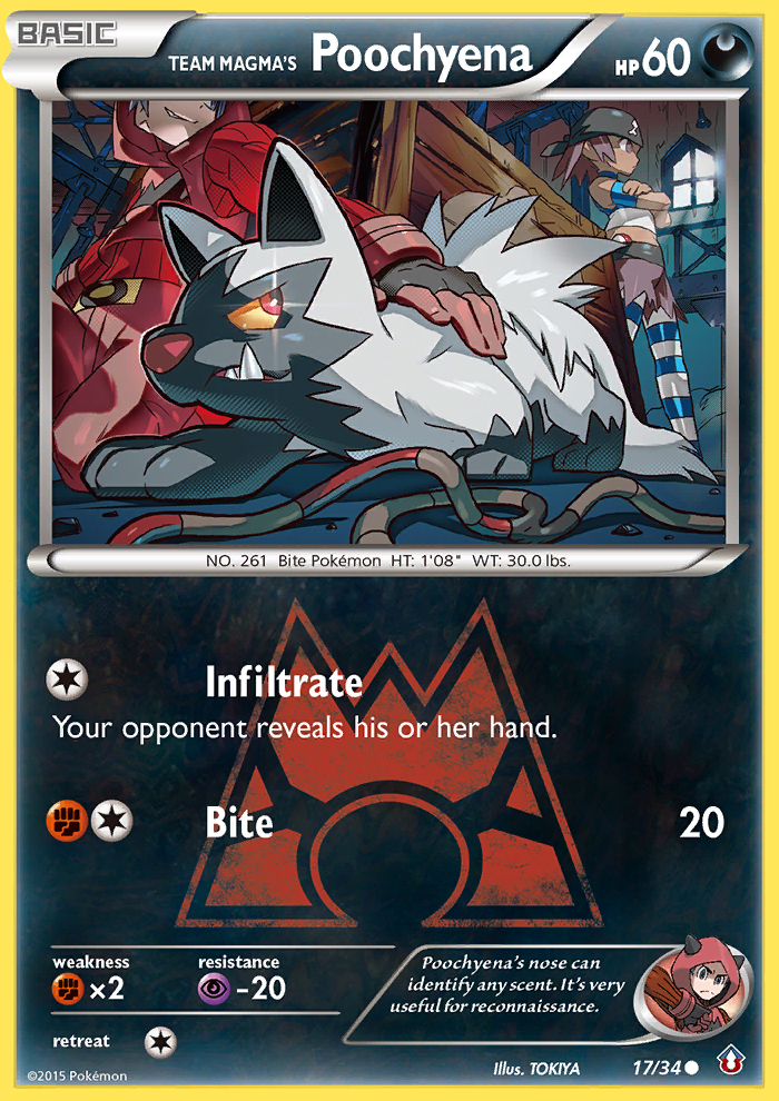 Team Magma's Poochyena (17/34) [XY: Double Crisis] | Eastridge Sports Cards & Games