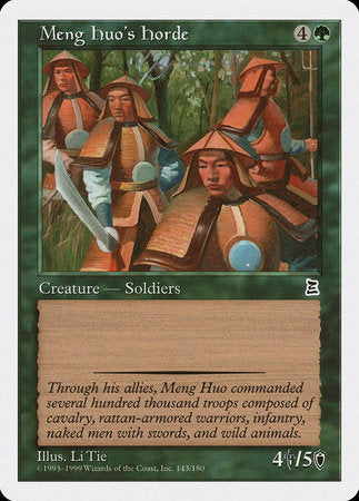 Meng Huo's Horde [Portal Three Kingdoms] | Eastridge Sports Cards & Games