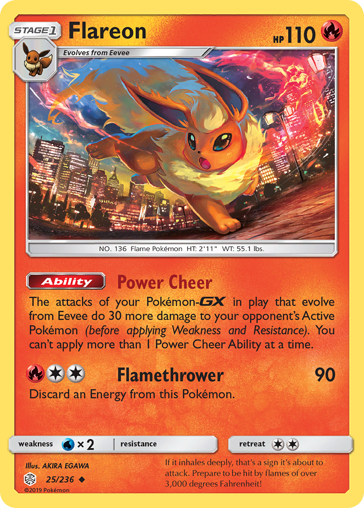 Flareon (25/236) [Sun & Moon: Cosmic Eclipse] | Eastridge Sports Cards & Games