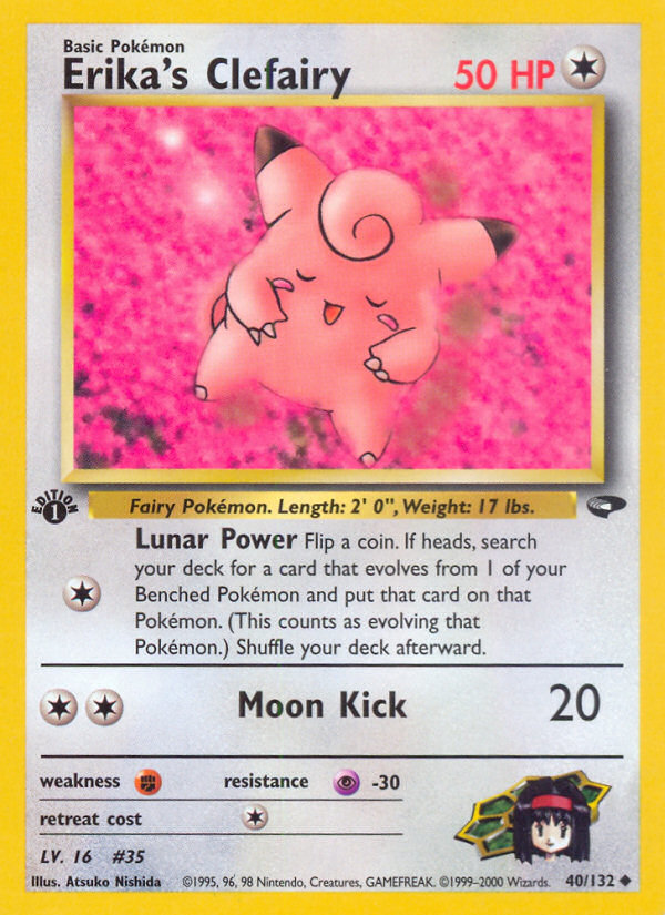 Erika's Clefairy (40/132) [Gym Challenge 1st Edition] | Eastridge Sports Cards & Games