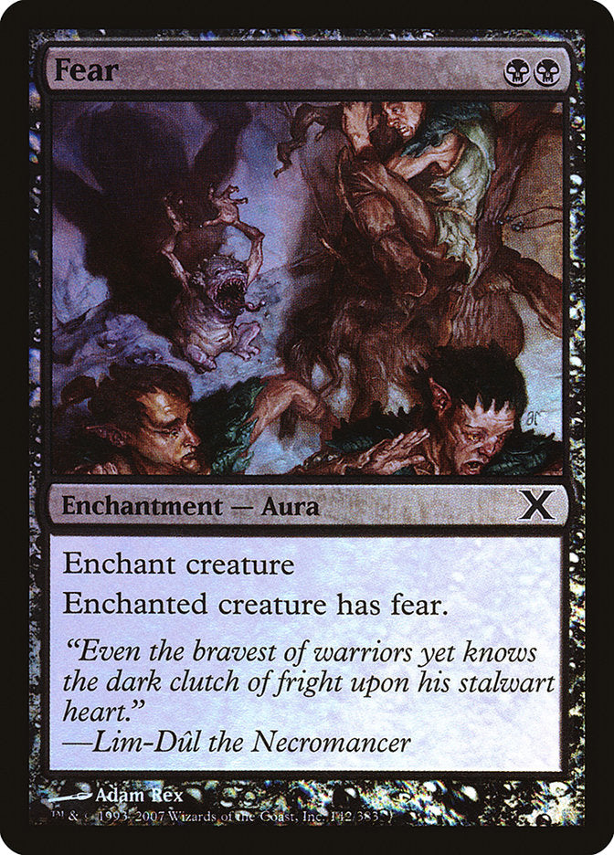 Fear (Premium Foil) [Tenth Edition] | Eastridge Sports Cards & Games