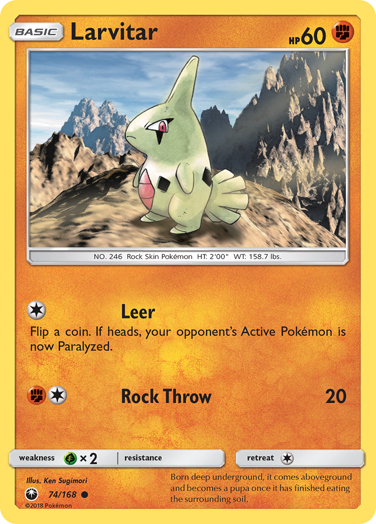 Larvitar (74/168) [Sun & Moon: Celestial Storm] | Eastridge Sports Cards & Games