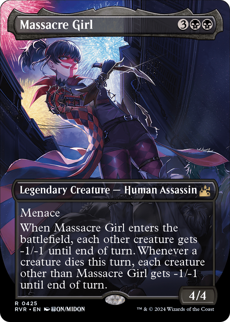 Massacre Girl (Anime Borderless) [Ravnica Remastered] | Eastridge Sports Cards & Games