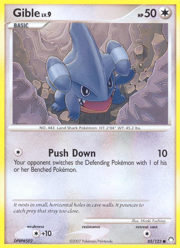 Gible (85/123) [Diamond & Pearl: Mysterious Treasures] | Eastridge Sports Cards & Games