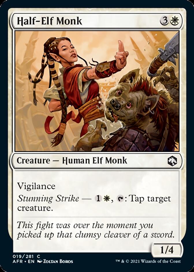 Half-Elf Monk [Dungeons & Dragons: Adventures in the Forgotten Realms] | Eastridge Sports Cards & Games