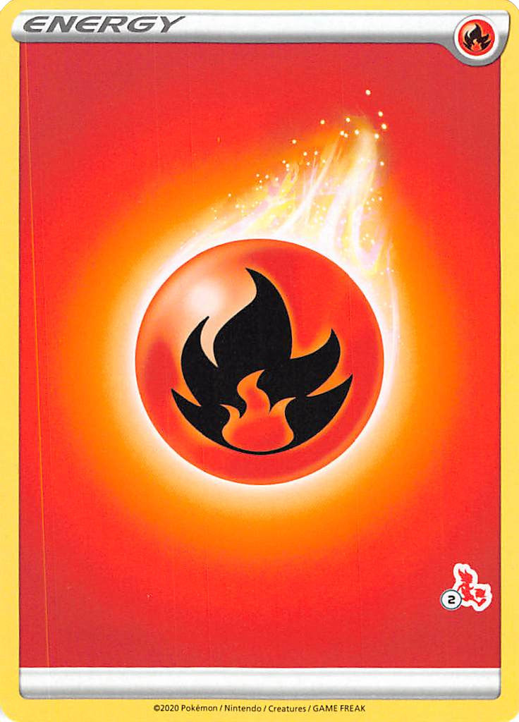 Fire Energy (Cinderace Stamp #2) [Battle Academy 2022] | Eastridge Sports Cards & Games