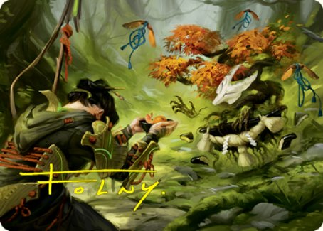 Commune with Spirits Art Card (Gold-Stamped Signature) [Kamigawa: Neon Dynasty Art Series] | Eastridge Sports Cards & Games