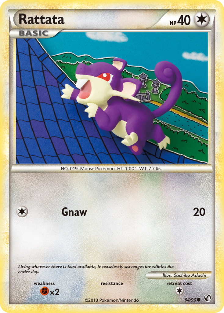 Rattata (64/90) [HeartGold & SoulSilver: Undaunted] | Eastridge Sports Cards & Games