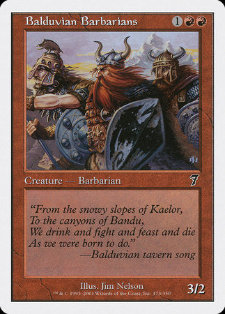 Balduvian Barbarians [Seventh Edition] | Eastridge Sports Cards & Games