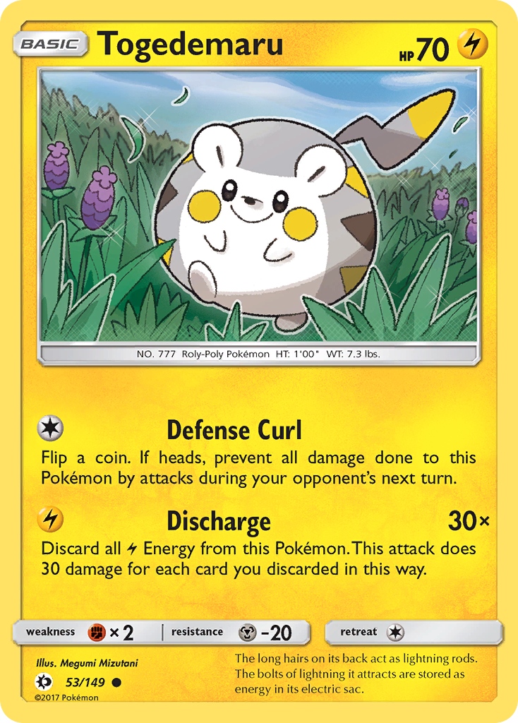 Togedemaru (53/149) [Sun & Moon: Base Set] | Eastridge Sports Cards & Games