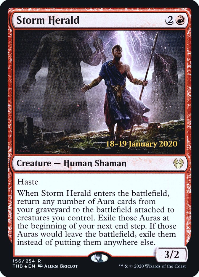 Storm Herald [Theros Beyond Death Prerelease Promos] | Eastridge Sports Cards & Games