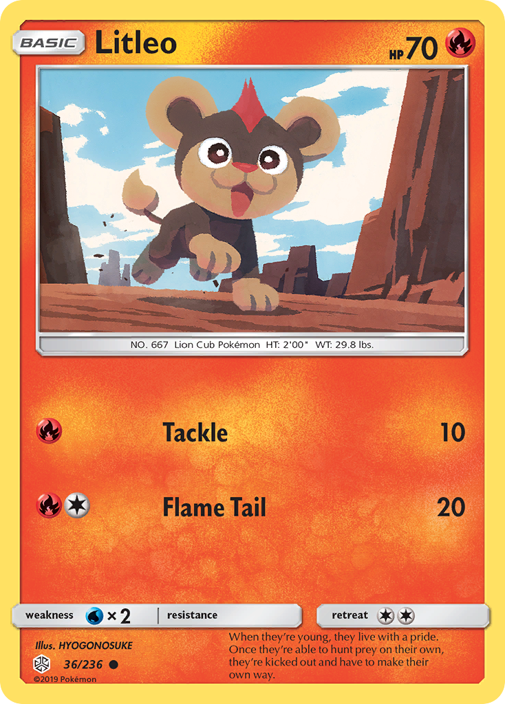 Litleo (36/236) [Sun & Moon: Cosmic Eclipse] | Eastridge Sports Cards & Games