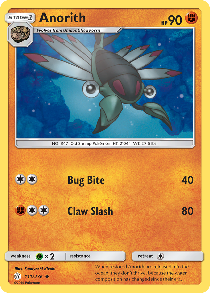 Anorith (111/236) [Sun & Moon: Cosmic Eclipse] | Eastridge Sports Cards & Games