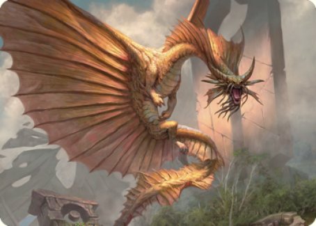 Ancient Gold Dragon Art Card (28) [Commander Legends: Battle for Baldur's Gate Art Series] | Eastridge Sports Cards & Games
