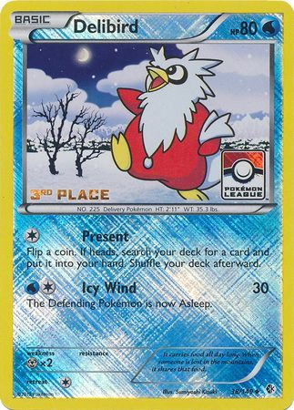 Delibird (38/149) (League Promo 3rd Place) [Black & White: Boundaries Crossed] | Eastridge Sports Cards & Games