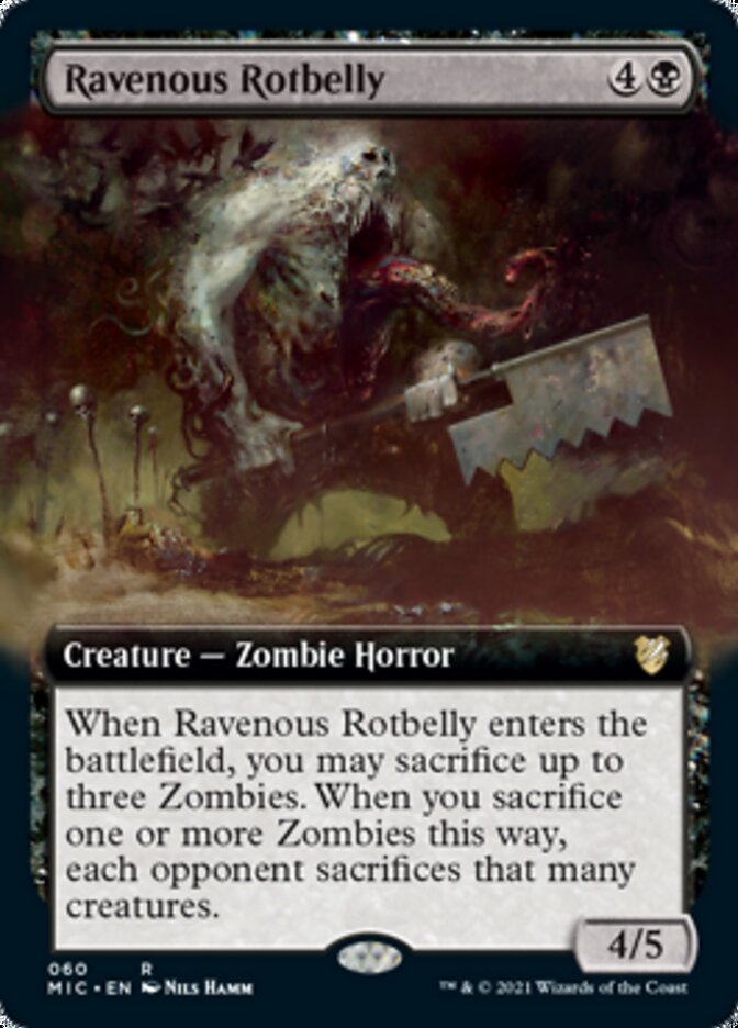 Ravenous Rotbelly (Extended) [Innistrad: Midnight Hunt Commander] | Eastridge Sports Cards & Games