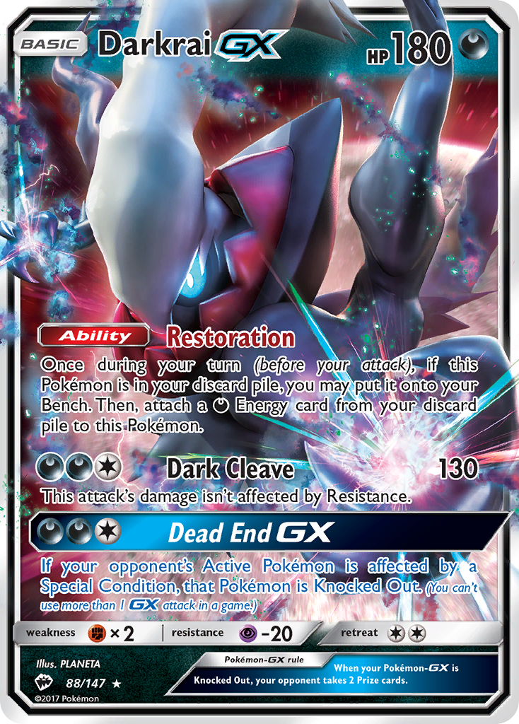 Darkrai GX (88/147) [Sun & Moon: Burning Shadows] | Eastridge Sports Cards & Games