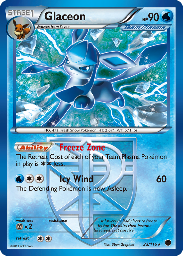 Glaceon (23/116) [Black & White: Plasma Freeze] | Eastridge Sports Cards & Games