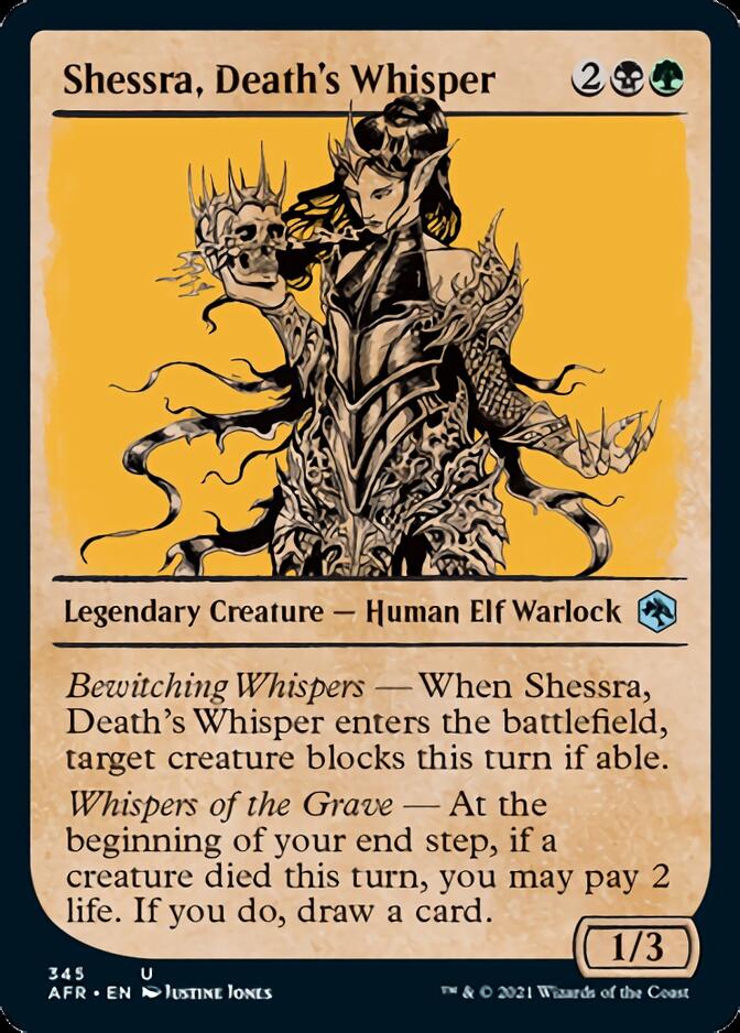 Shessra, Death's Whisper (Showcase) [Dungeons & Dragons: Adventures in the Forgotten Realms] | Eastridge Sports Cards & Games