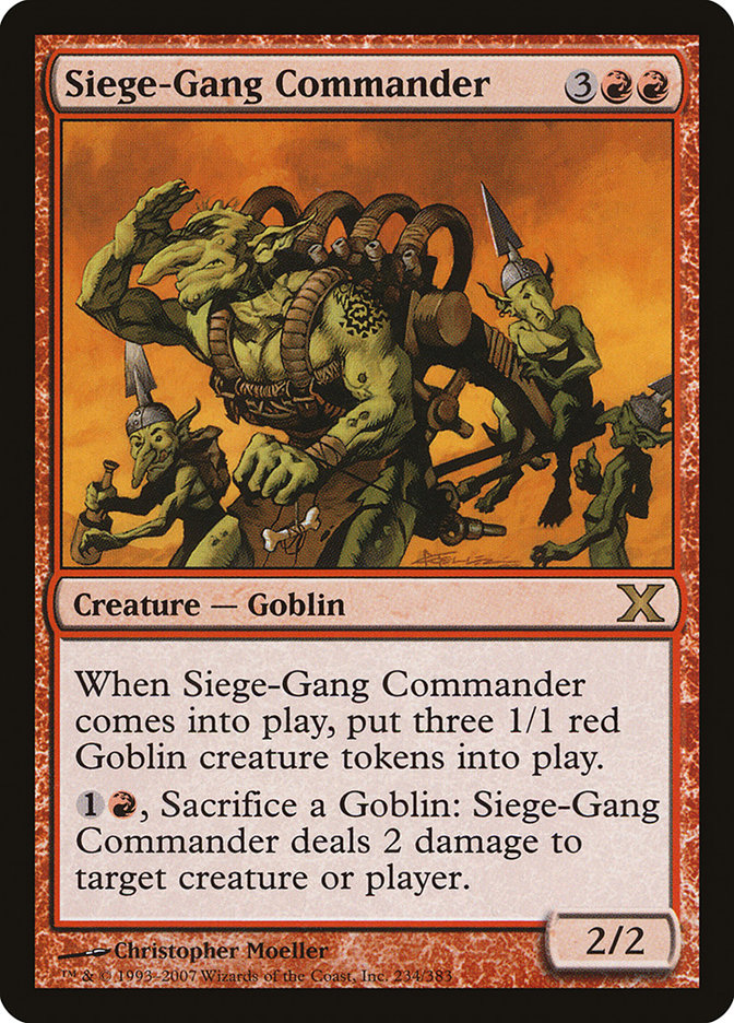 Siege-Gang Commander [Tenth Edition] | Eastridge Sports Cards & Games