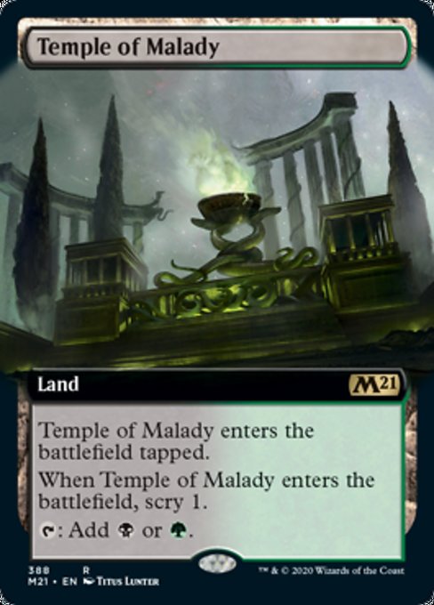 Temple of Malady (Extended Art) [Core Set 2021] | Eastridge Sports Cards & Games