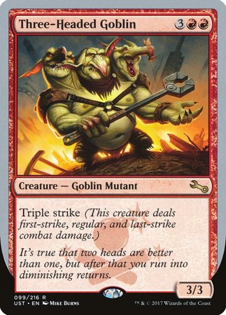 Three-Headed Goblin [Unstable] | Eastridge Sports Cards & Games