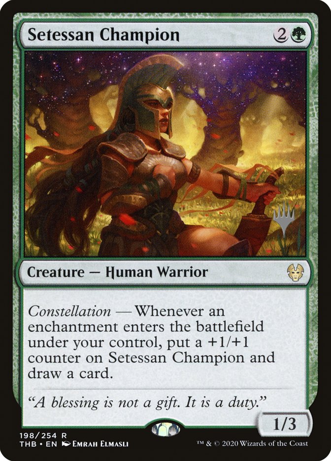 Setessan Champion (Promo Pack) [Theros Beyond Death Promos] | Eastridge Sports Cards & Games