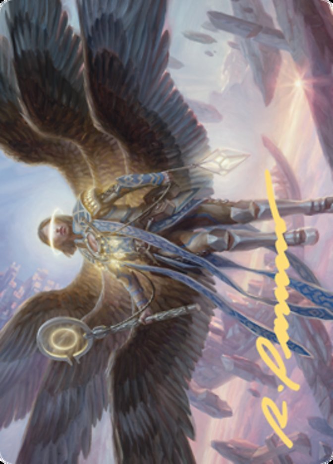 Angel of Destiny Art Card (Gold-Stamped Signature) [Zendikar Rising Art Series] | Eastridge Sports Cards & Games