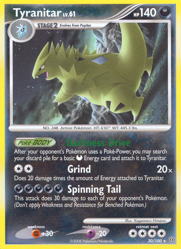 Tyranitar (30/100) [Diamond & Pearl: Stormfront] | Eastridge Sports Cards & Games