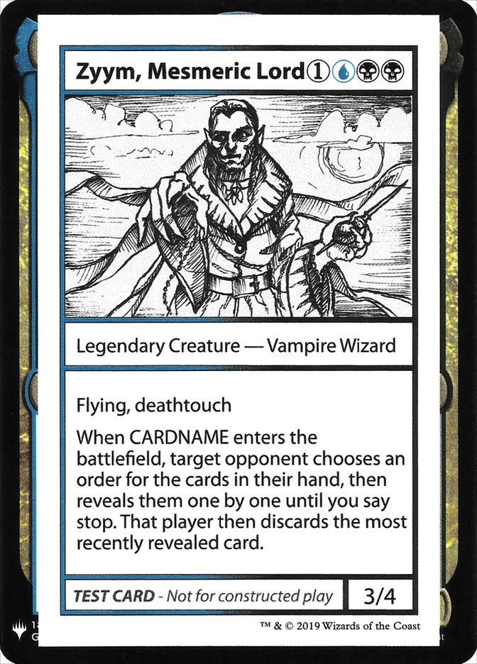 Zyym, Mesmeric Lord [Mystery Booster Playtest Cards] | Eastridge Sports Cards & Games