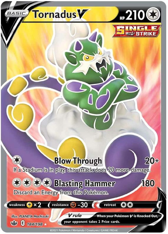 Tornadus V (184/198) [Sword & Shield: Chilling Reign] | Eastridge Sports Cards & Games