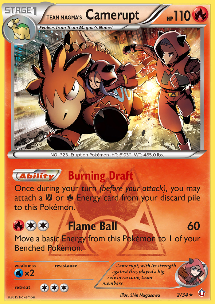 Team Magma's Camerupt (2/34) [XY: Double Crisis] | Eastridge Sports Cards & Games