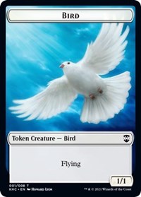 Bird (001) // Soldier Double-sided Token [Kaldheim Commander Tokens] | Eastridge Sports Cards & Games