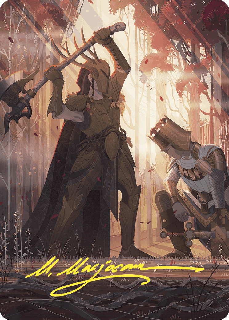 Karmic Justice Art Card (Gold-Stamped Signature) [Wilds of Eldraine Art Series] | Eastridge Sports Cards & Games