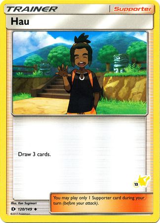 Hau (120/149) (Pikachu Stamp #13) [Battle Academy 2020] | Eastridge Sports Cards & Games