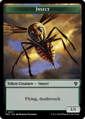 Clue // Insect (0017) Double-Sided Token [Murders at Karlov Manor Commander Tokens] | Eastridge Sports Cards & Games
