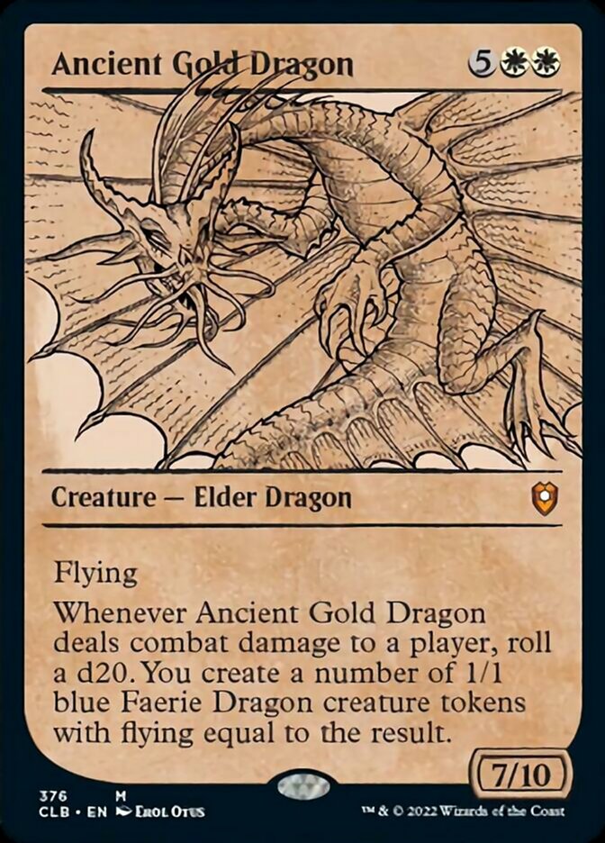 Ancient Gold Dragon (Showcase) [Commander Legends: Battle for Baldur's Gate] | Eastridge Sports Cards & Games