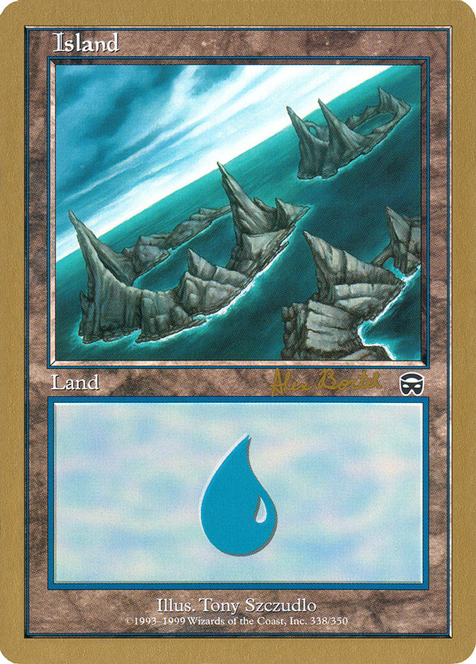 Island (ab338a) (Alex Borteh) [World Championship Decks 2001] | Eastridge Sports Cards & Games