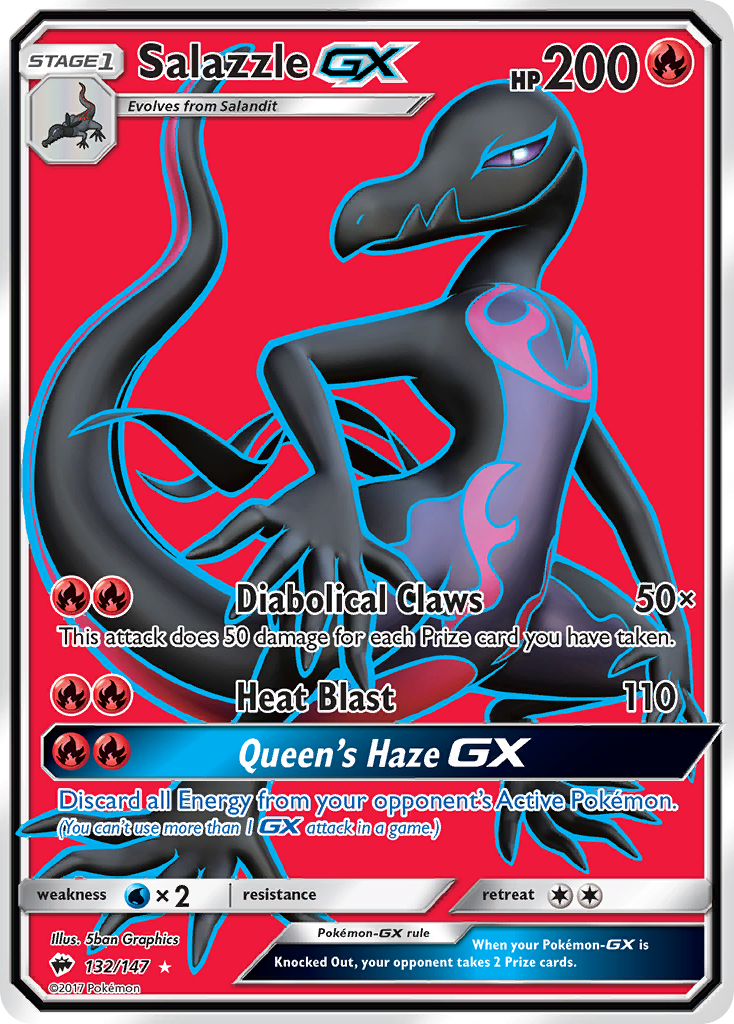 Salazzle GX (132/147) [Sun & Moon: Burning Shadows] | Eastridge Sports Cards & Games