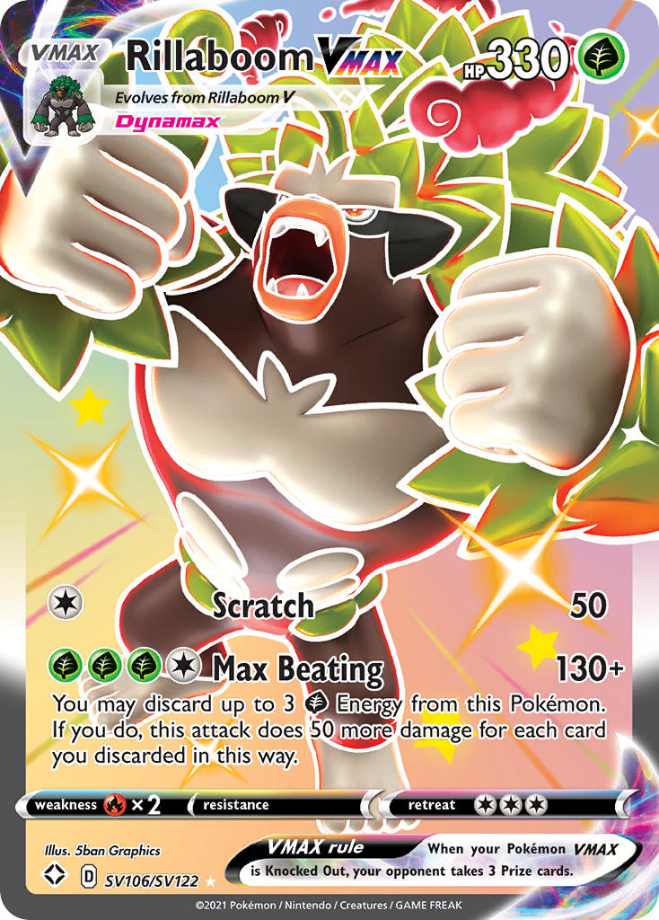 Rillaboom VMAX (SV106/SV122) [Sword & Shield: Shining Fates] | Eastridge Sports Cards & Games