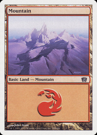 Mountain (344) [Eighth Edition] | Eastridge Sports Cards & Games